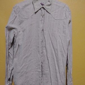 RARE VINTAGE SHIRT BUTTON FRONT PEARL SNAP BUTTON